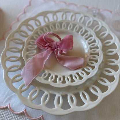 Pink bow napkin ring