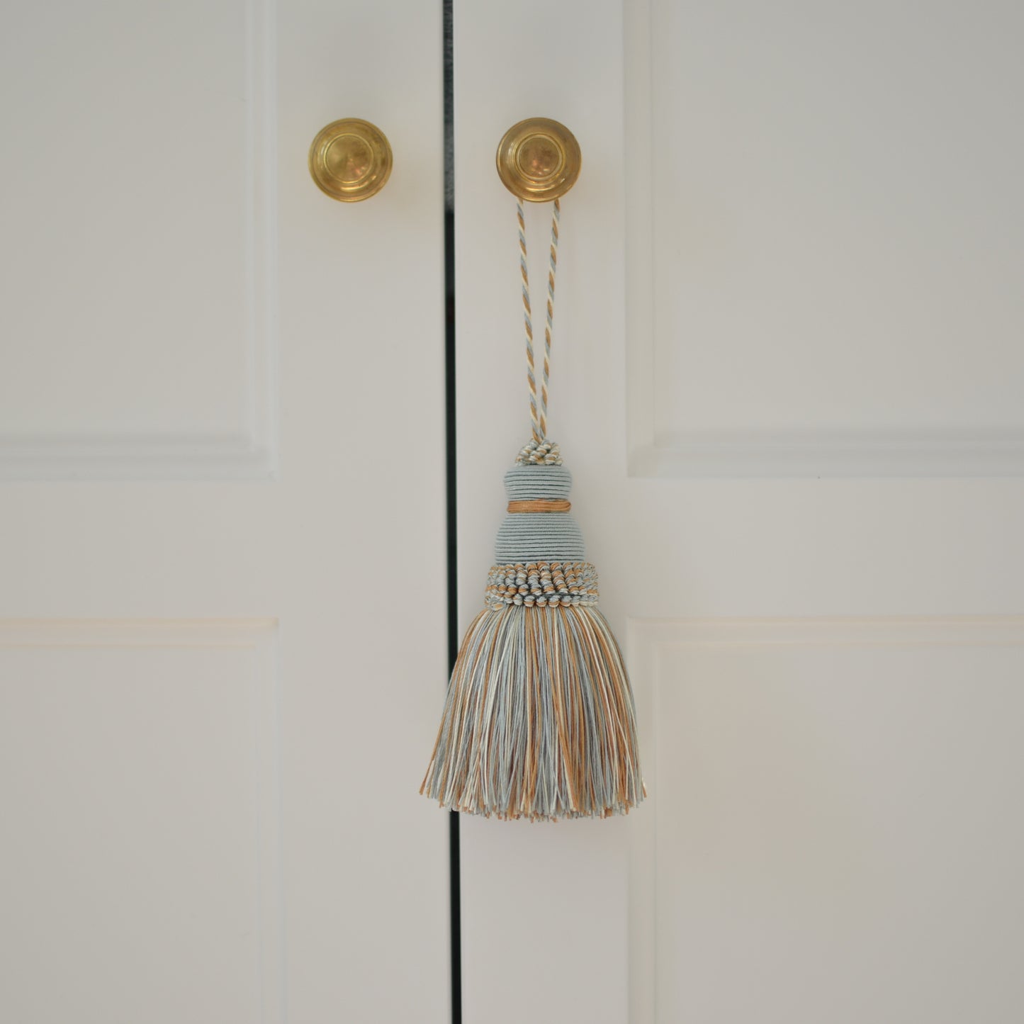 Decorative tassel in door knob